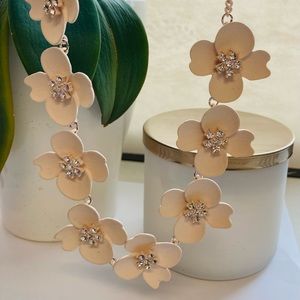 New! Peonies Necklace